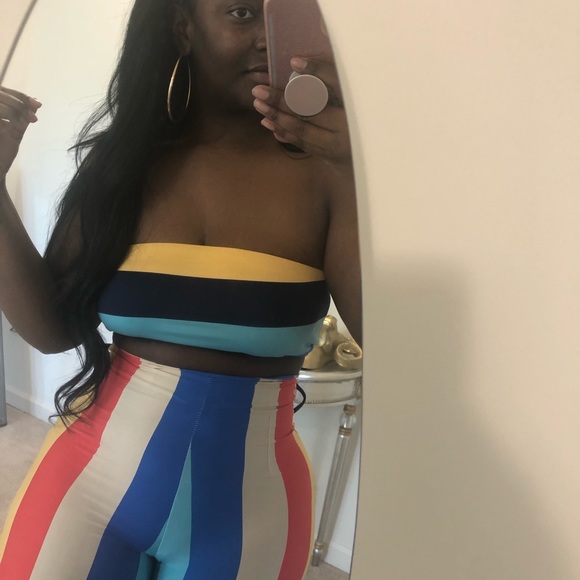 Two piece set with scarf or head tie - Picture 7 of 7